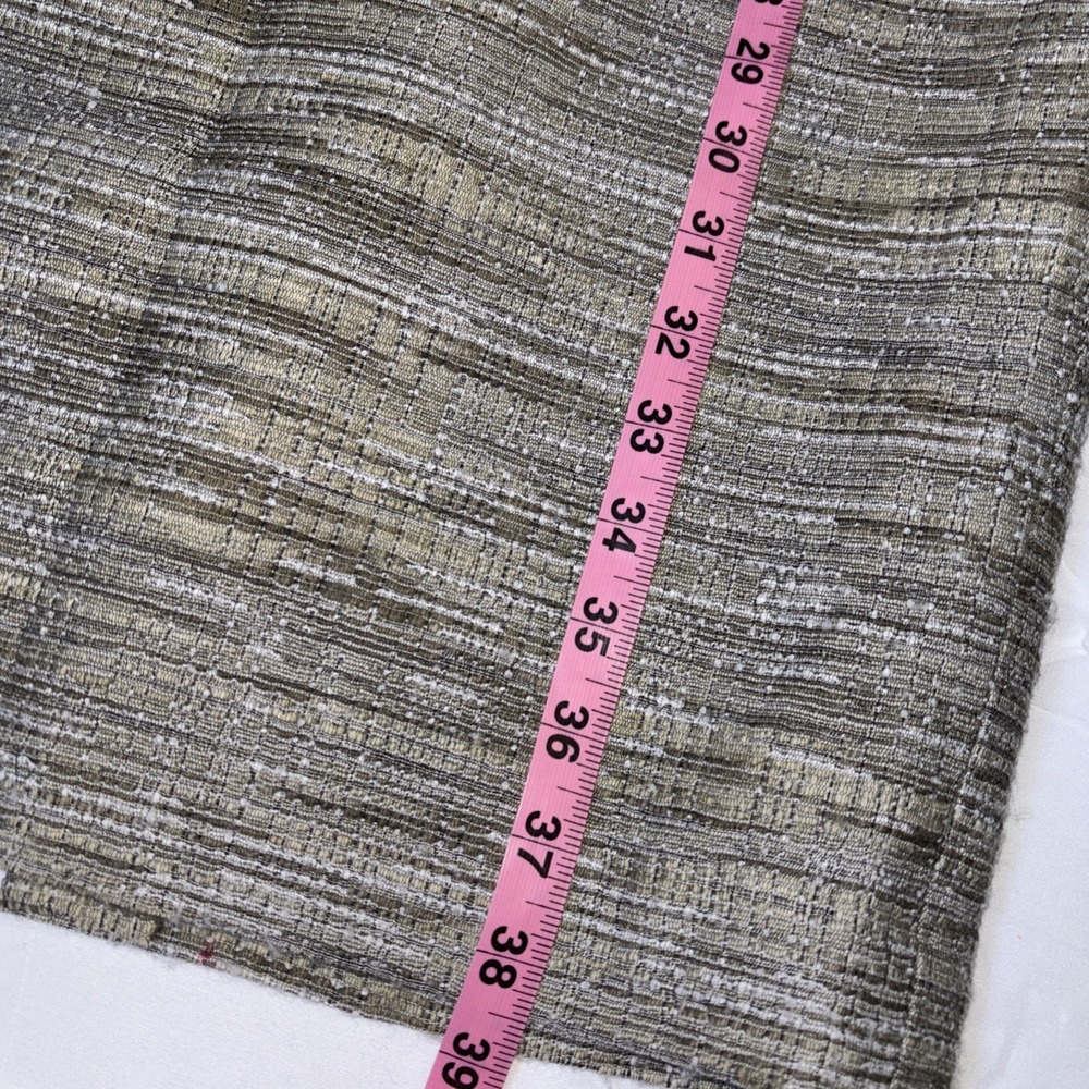 Lafayette 148 New York Tan/Brown Wool Blend Sleeveless Shift Dress Size Large - Picture 9 of 10
